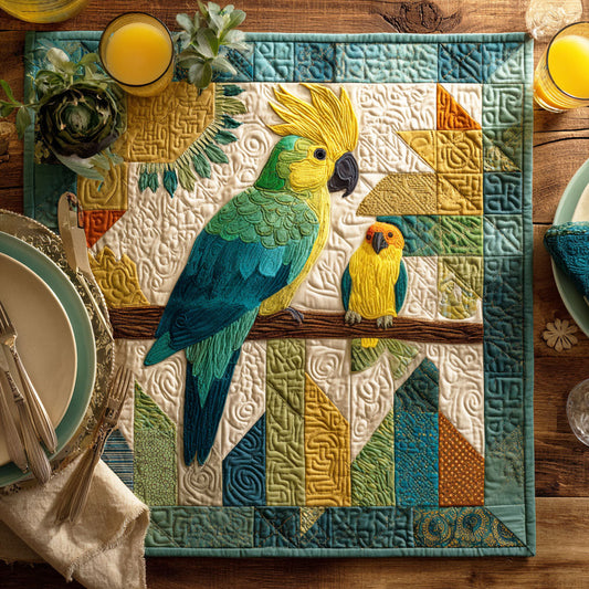 Tropical Wing Quilted Table Topper NCU0NTD186