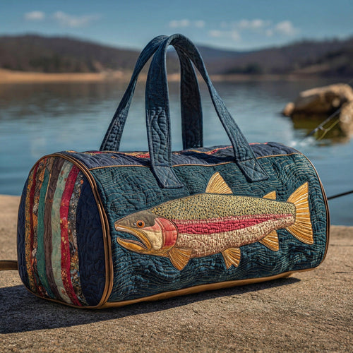 Trout Waters Quilted Duffle Bag NCU0LDH566