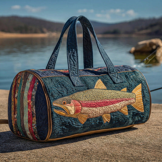 Trout Waters Quilted Duffle Bag NCU0LDH566