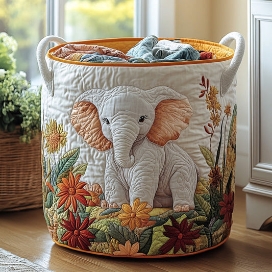 Trunkling Trail Quilted Laundry Basket NCU0DV783