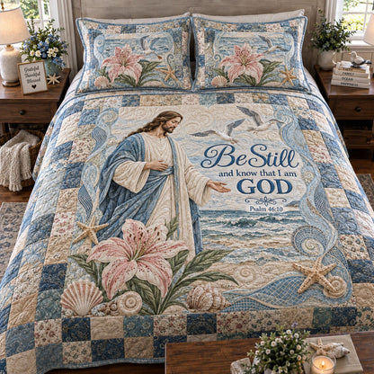 Trust His Plan 3-Piece Quilted Bedding Set NCU0PTT3464