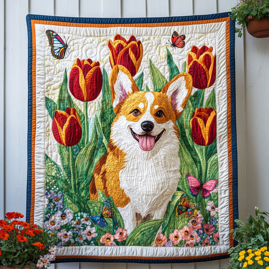 Tulip Delight Quilted Blanket NCU0NNT689