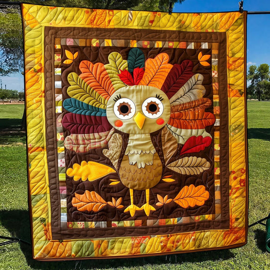 Turkey Cheer Quilted Blanket NCU0TH1086