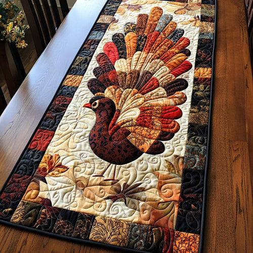 Turkey Feast Quilted Table Runner NCU0PT665