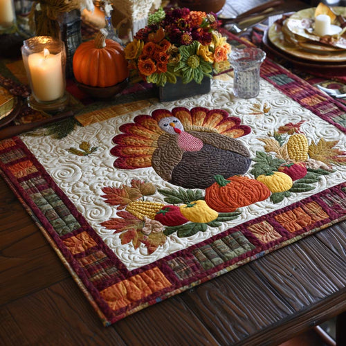 Turkey Traditions Quilted Table Topper NCU0PTT1553