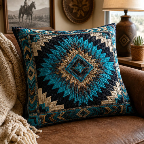 Turquoise Mesa Quilted Pillow Case NCU0LDH295