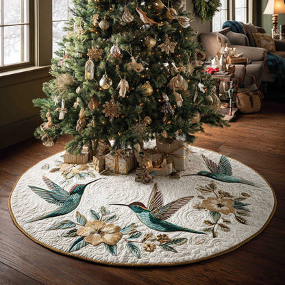 Turquoise Spirit Christmas Quilted Tree Skirt NCU0DV1343