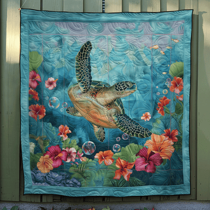 Turtle Cove Quilted Blanket NCU0TL598