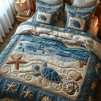 Turtle Shore Quilted Bedding Set NCU0DV070