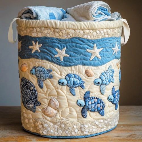 Turtle Bay Quilted Laundry Basket NCU0NNL137