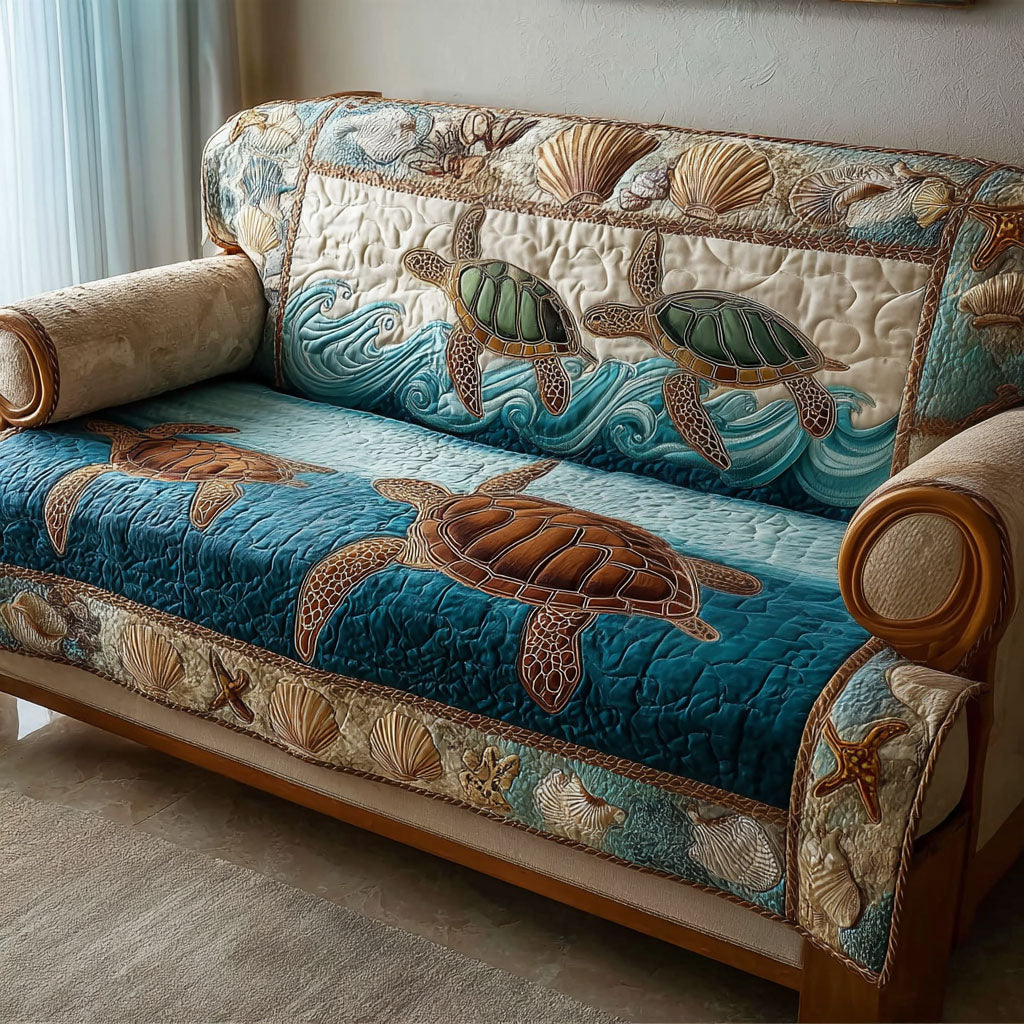 Turtle Bay Quilted Sofa Cover NCU0NTD1393