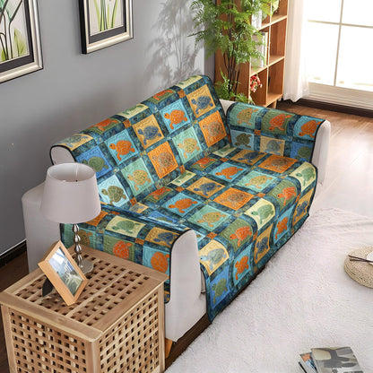 Turtle Bay Quilted Sofa Cover NCU0PT1077