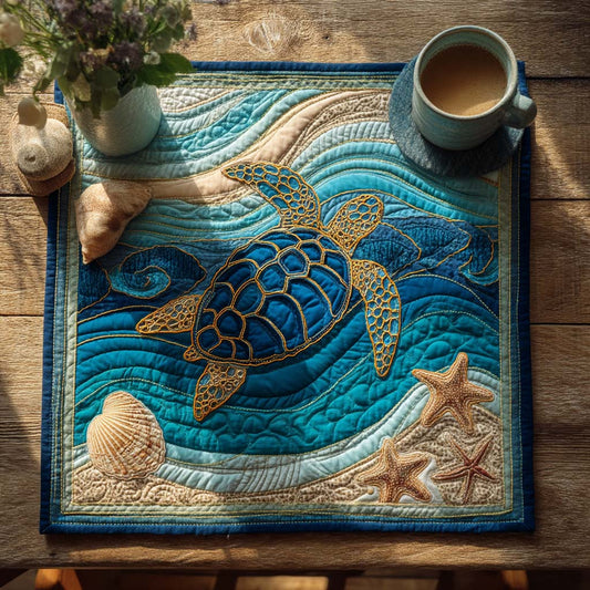 Turtle Bay Quilted Table Topper NCU0NTD013