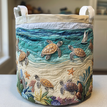Turtle Coast Quilted Laundry Basket NCU0DDK850
