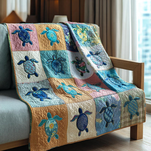 Turtle Grace Quilted Blanket NCU0DV1940