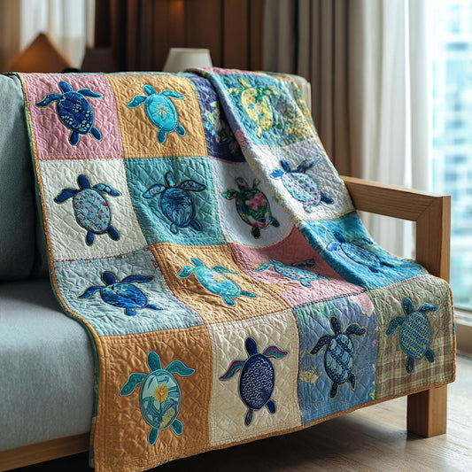 Turtle Grace Quilted Blanket NCU0DV1940