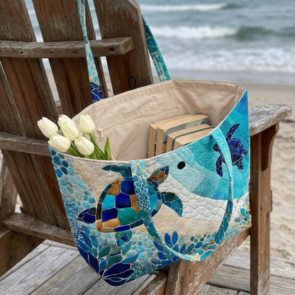 Turtle Haven Quilted Classic Tote Bag NCU0DV2098