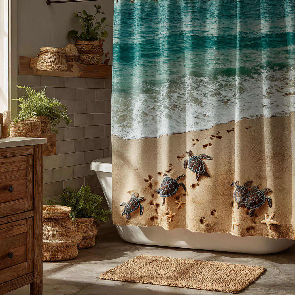 Turtle Ocean Shower Curtain NCU0DDK2336