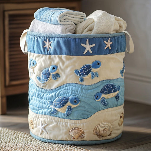 Turtle Tide Quilted Laundry Basket NCU0NNL136