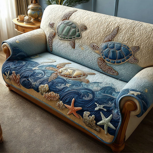 Turtle Tide Quilted Sofa Cover NCU0NTD1383