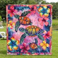 Turtle Tranquility Quilted Blanket NCU0TL691