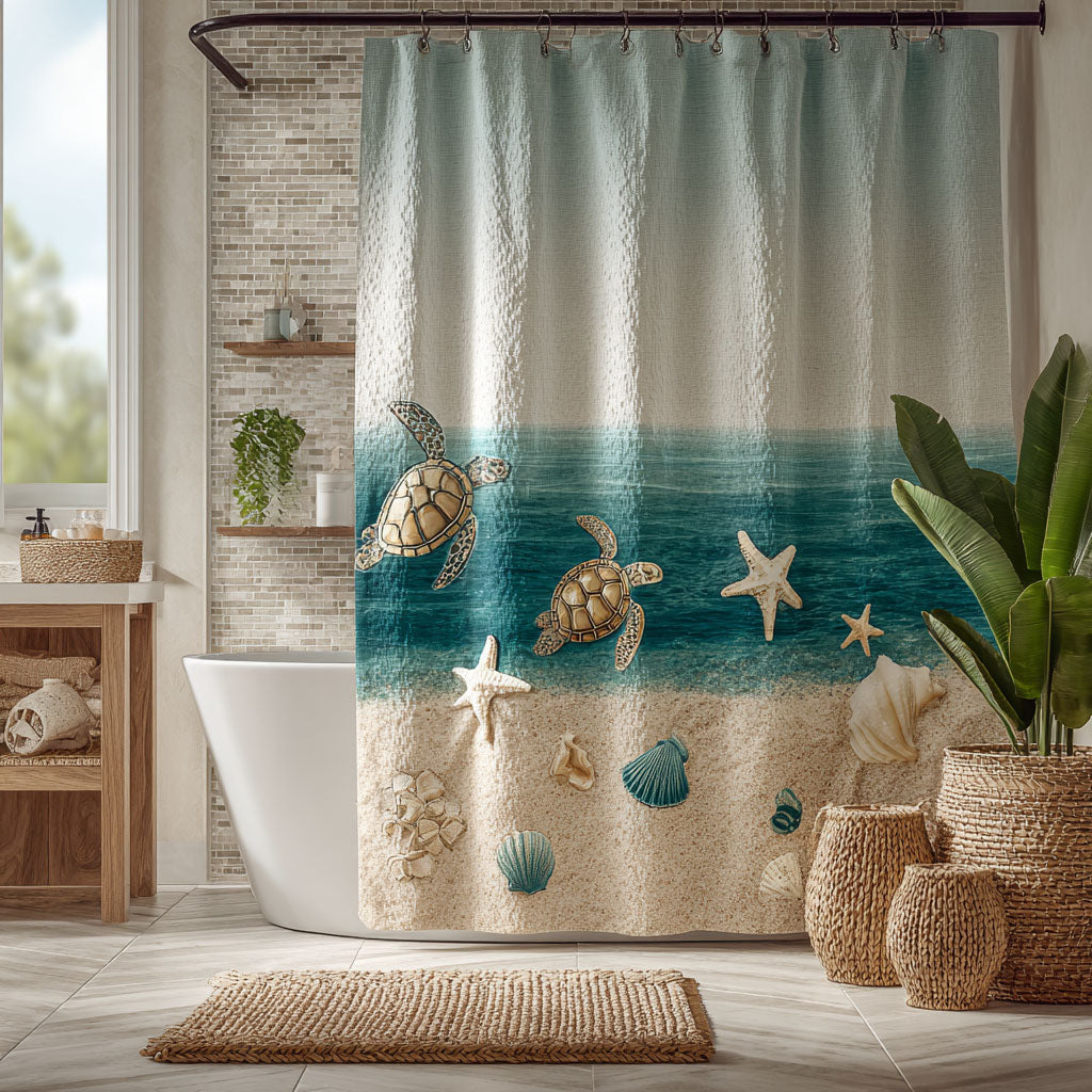 Turtle Wave Shower Curtain NCU0DDK2337