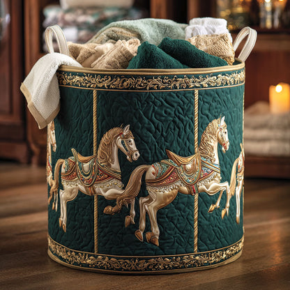 Twilight Brocade Quilted Laundry Basket NCU0NTV752