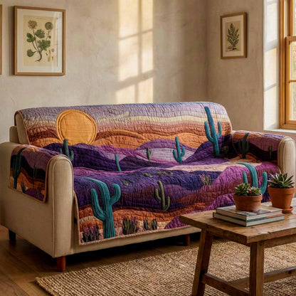 Twilight Cactus Quilted Sofa Cover NCU0NXD1518