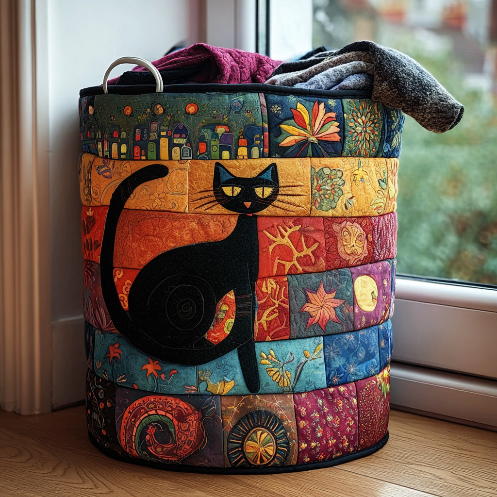 Twilight Charm Quilted Laundry Basket NCU0PVL517