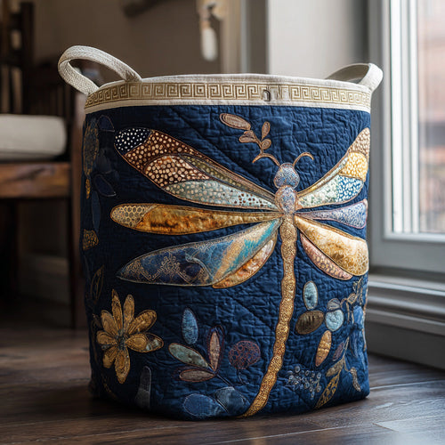 Twilight Dragonfly Quilted Laundry Basket NCU0PTT2581