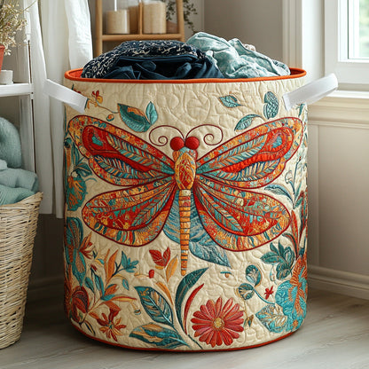 Twilight Dragonfly Quilted Laundry Basket NCU0PVL573