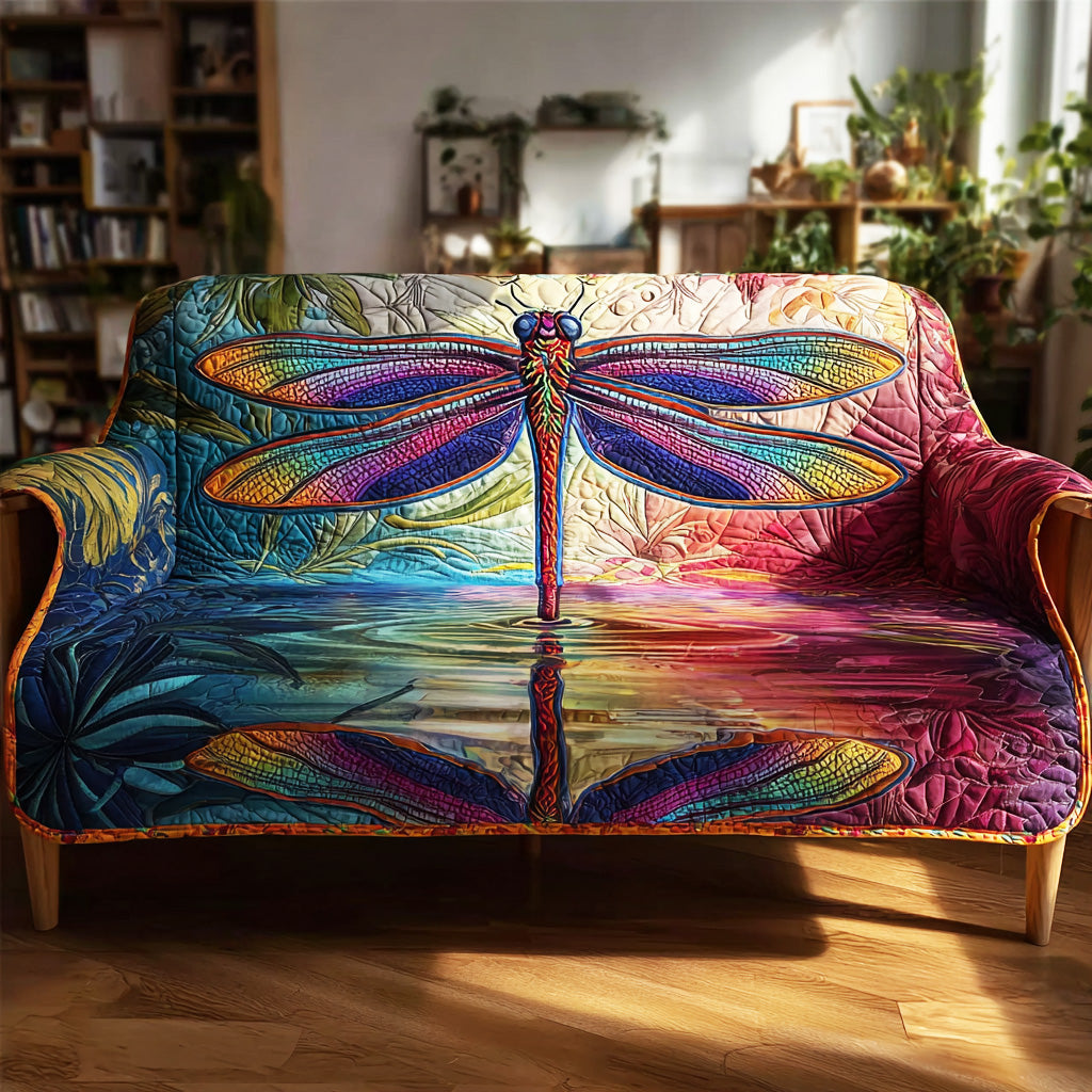 Twilight Dragonfly Quilted Sofa Cover NCU0NTD927