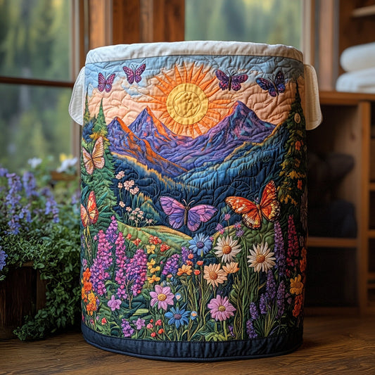 Twilight Flutter Quilted Laundry Basket NCU0DV673