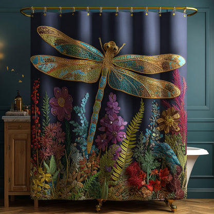 Twilight Garden Dragonfly Shower Curtain NCU0PTT2996