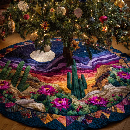 Twilight Oasis Cactus Quilted Tree Skirt NCU0NXD1108