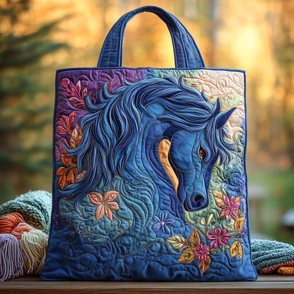 Twilight Ocean Steed Quilted Tote Bag NCU0NXD795