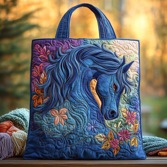 Twilight Ocean Steed Quilted Tote Bag NCU0NXD795