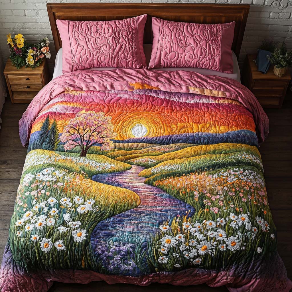 Twilight Peaks 3-Piece Quited Bedding Set NCU0NNT842