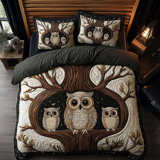 Twilight Wings 3-Piece Quilted Bedding Set NCU0PTT1288