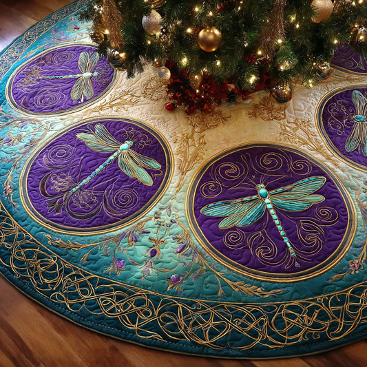 Twilight Wings Christmas Quilted Tree Skirt NCU0NTV425