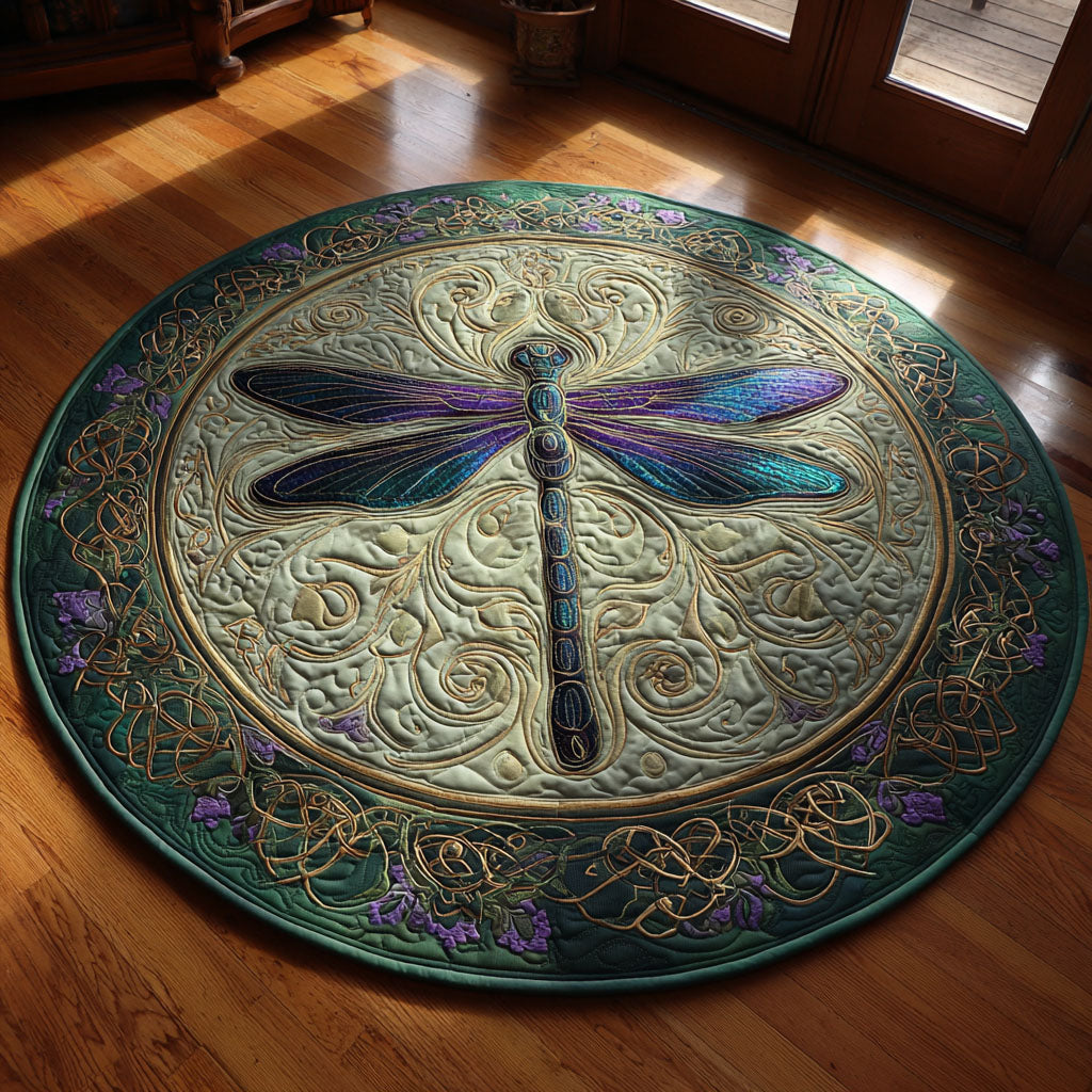 Twilight Wings Quilted Round Mat NCU0NTV546