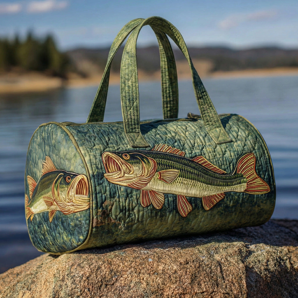 Twin Bass Catch Quilted Duffle Bag NCU0LDH580