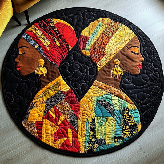 Twin Harmony Quilted Round Mat NCU0NNT2048