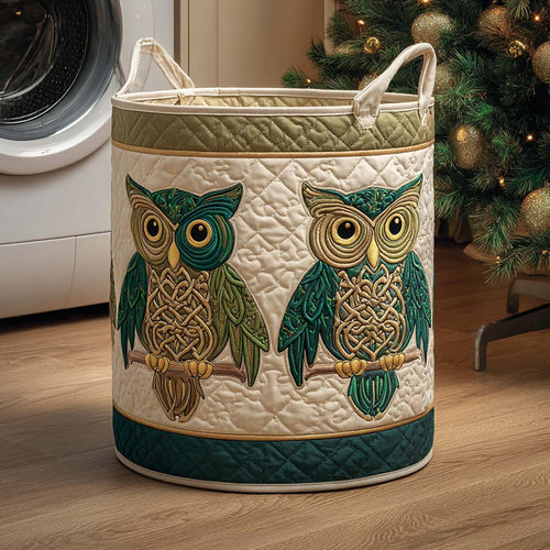 Twin Owls Quilted Laundry Basket NCU0NXD985