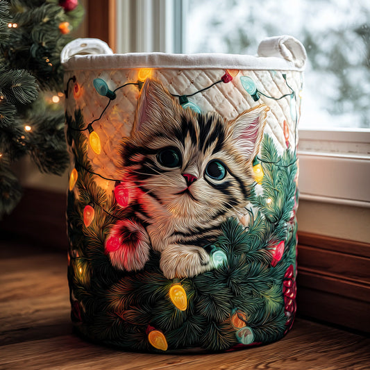 Twinkle Eyes Quilted Laundry Basket NCU0PVL706
