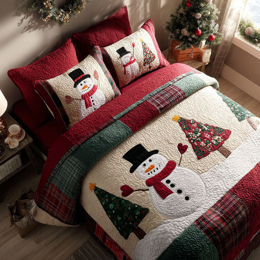 Twinkle Frost 3-Piece Quilted Bedding Set NCU0PTT1314