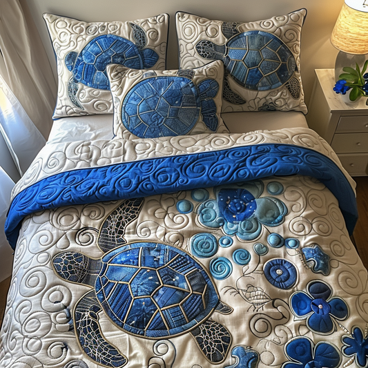 Undersea Turtle Quilted Bedding Set NCU0DV067