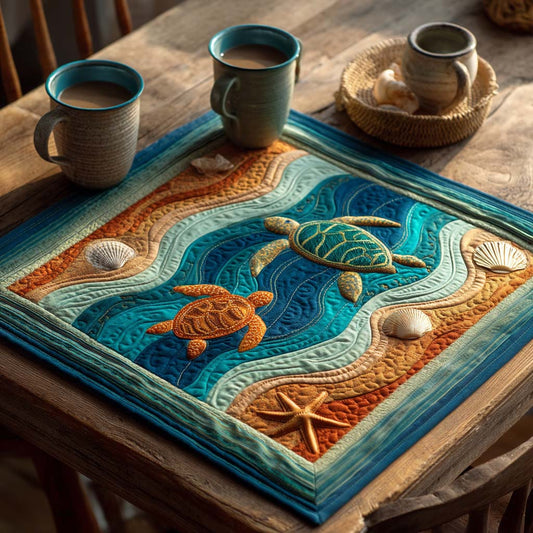 Undersea Wonder Quilted Table Topper NCU0NTD012