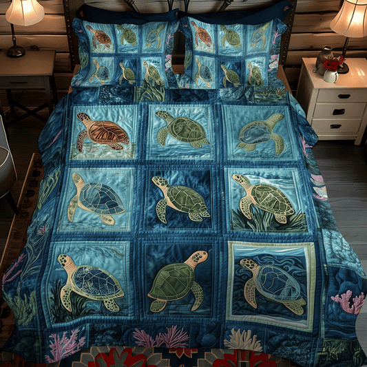 Underwater Utopia 3-Piece Quilted Bedding Set NCU0TL1485