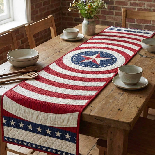 Union Circle Quilted Table Runner NCU0NXD1700